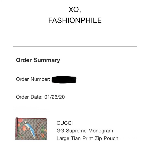 GG Supreme Monogram Large Tian Print Zip Pouch - Picture 15 of 16